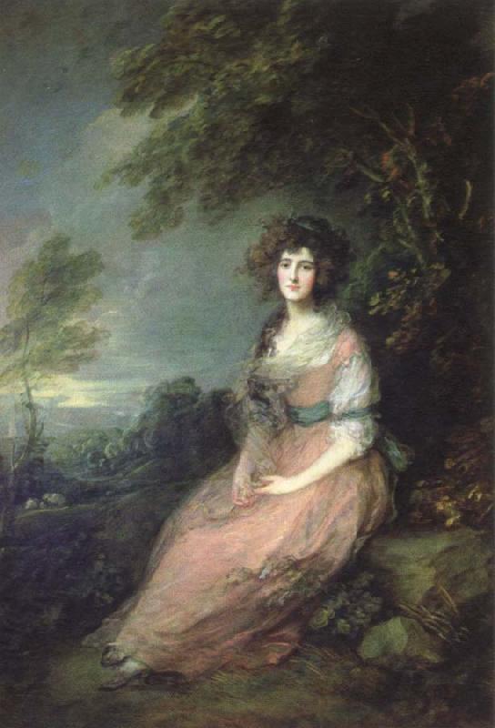 Thomas Gainsborough mrs.richard brinsley sheridan oil painting image
